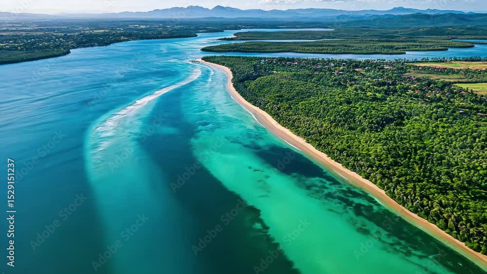 Stunning aerial view of Noosa Heads lagoon showcasing Queensland's natural beauty, Noosa Heads lagoon aerial seascape Queensland beautiful coast landscape Stunning aerial view of Noosa Heads lagoon showcasing Queensland's natural beauty, Noosa Heads lagoon aerial seascape Queensland beautiful coast landscape