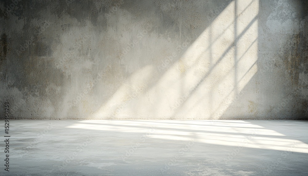 Empty Room with Soft Light on Concrete Wall Empty Room with Soft Light on Concrete Wall