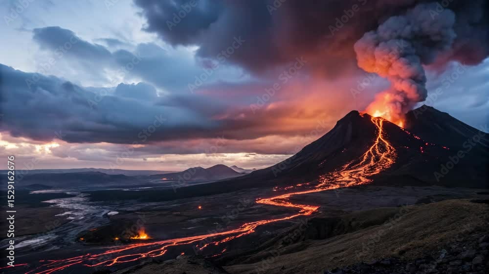 Volcanic eruption: Witness the raw power of nature as a volcano ...