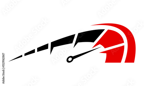 vector speedometer icon logo