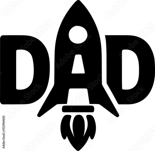 Rocket Dad Design - Father's Day Gift for Dad
