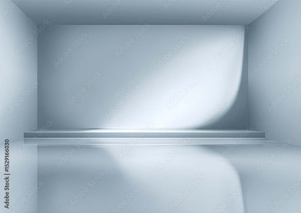 custom made wallpaper toronto digitalEmpty Light Gray Room With Platform