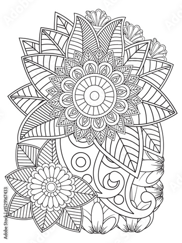  Zentangle Coloring Pages -for Adult