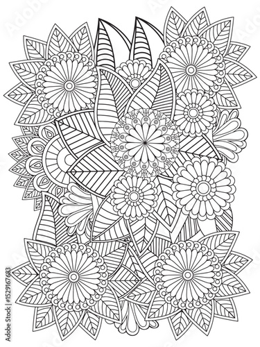  Zentangle Coloring Pages -for Adult