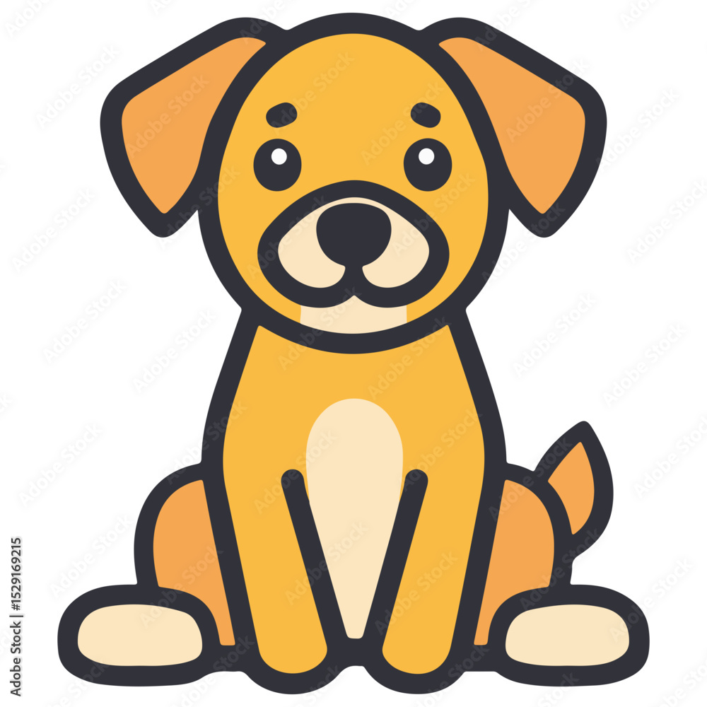 Obraz premium dog, animal, vector, transparent background, creature, pet, puppy, cute, isolated, canine, doggy, adorable, small, breed, mammal, icon, nature