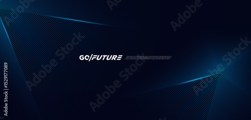 Abstract futuristic vector with intersecting blue laser beams and linear grid on a dark background. Ideal for cyber visuals, digital branding, sci-fi presentations, and high-tech UI elements.