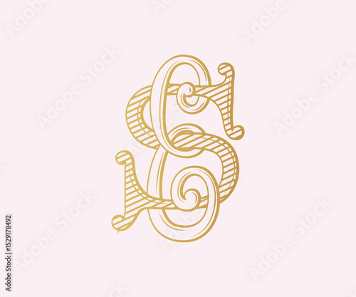 ES, SE, logo ES, Letter ES,  Monogram ES, Wedding Monogram, Wedding Logo, Logo Design , Monogram Vintage