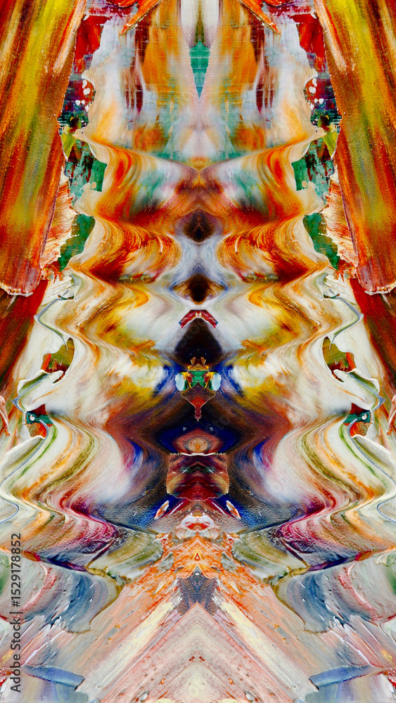 Fototapeta premium Abstract art background . Hand painting artwork on canvas .