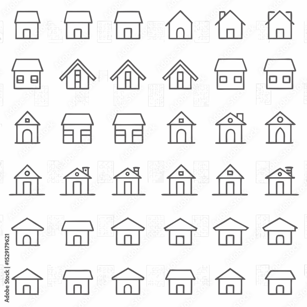home icon set home icon set
