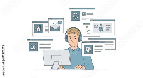 Focused Professional: Managing Multiple Screens