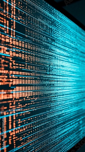Digital code abstract background