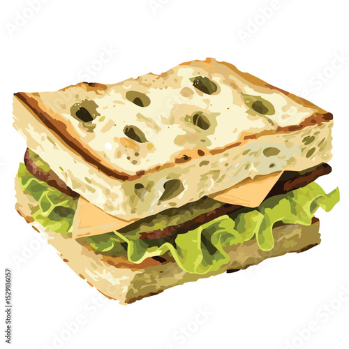Gozleme greens natural cheese Sandwich azerbaijani oraganic snack