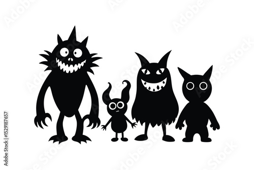 black and white cats