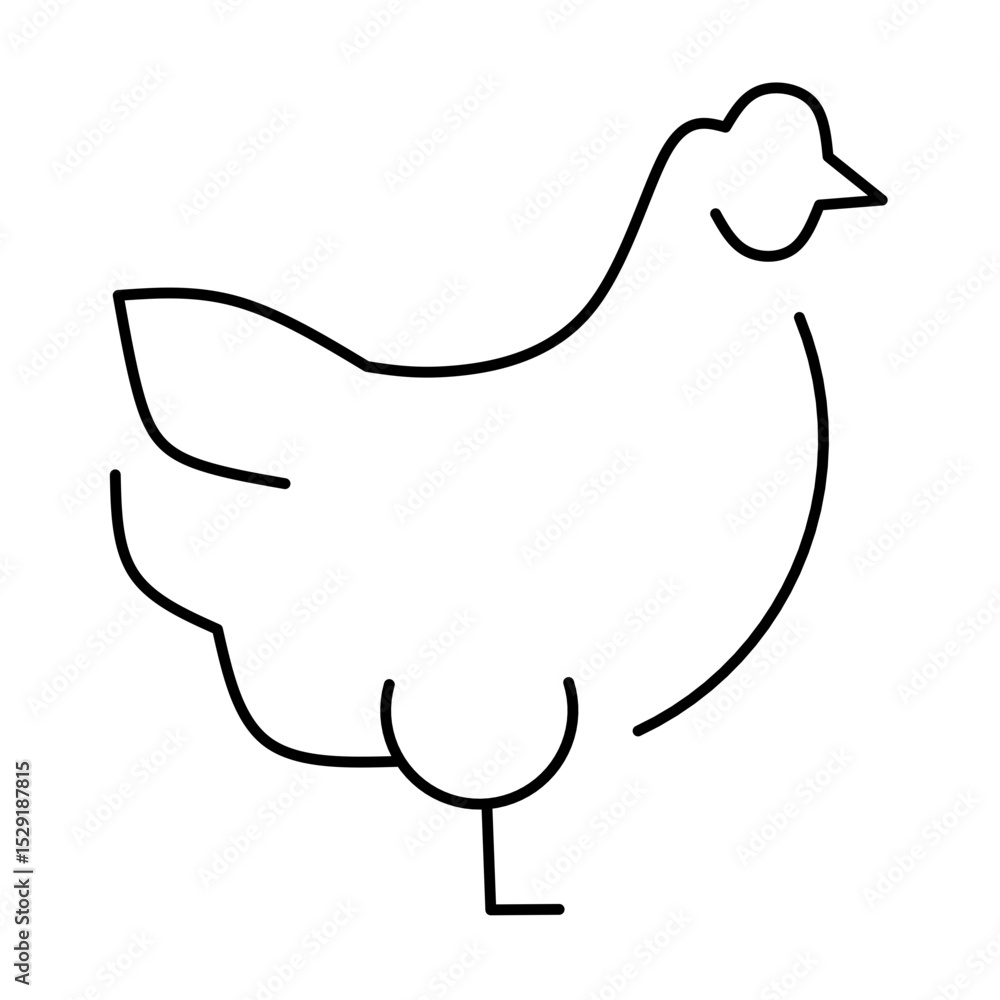 Chicken Vector Line Chicken Vector Line