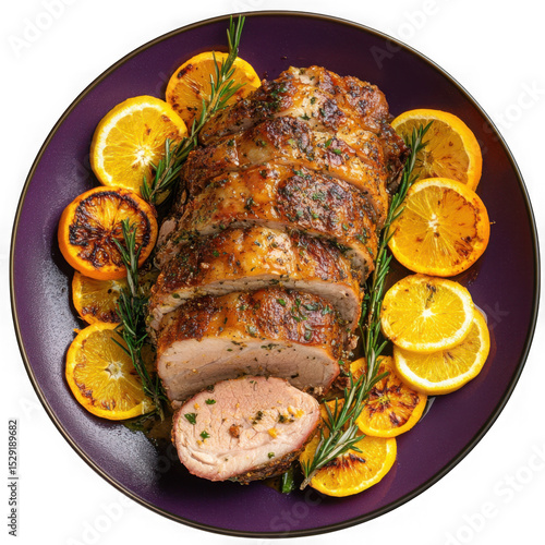 Roasted pork tenderloin with rosemary and oranges