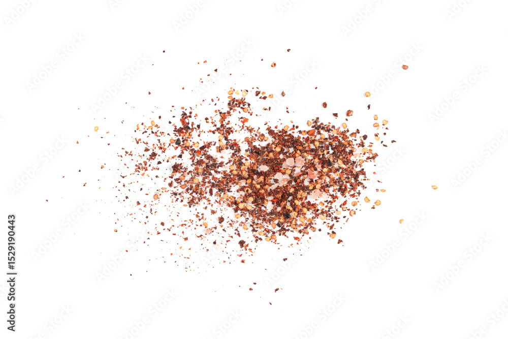 Chili and salt seasoning, red chilli pepper spice powder, dry crushed hot pepper flakes Chili and salt seasoning, red chilli pepper spice powder, dry crushed hot pepper flakes