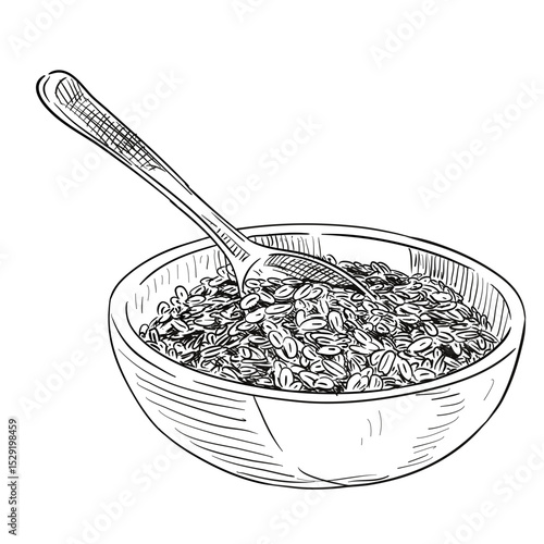 oats handdrawn illustration⁠
