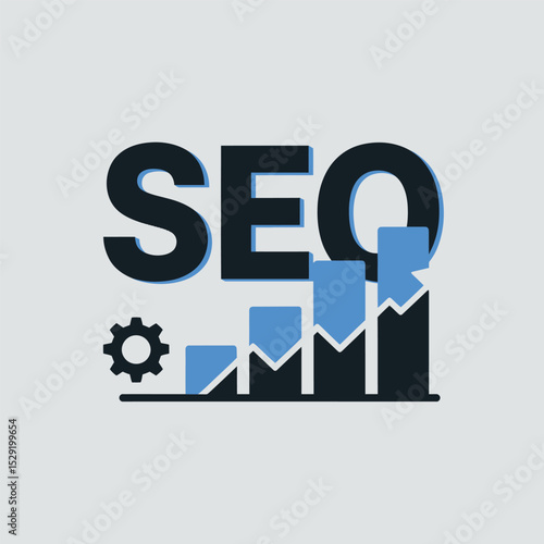 Seo optimization growth chart showing increased website traffic and ranking