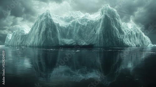 Majestic Iceberg Reflected in Arctic Waters