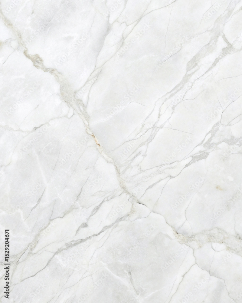 Fototapeta premium White Marble Texture with Elegant Gray Veins and Polished Stone Surface