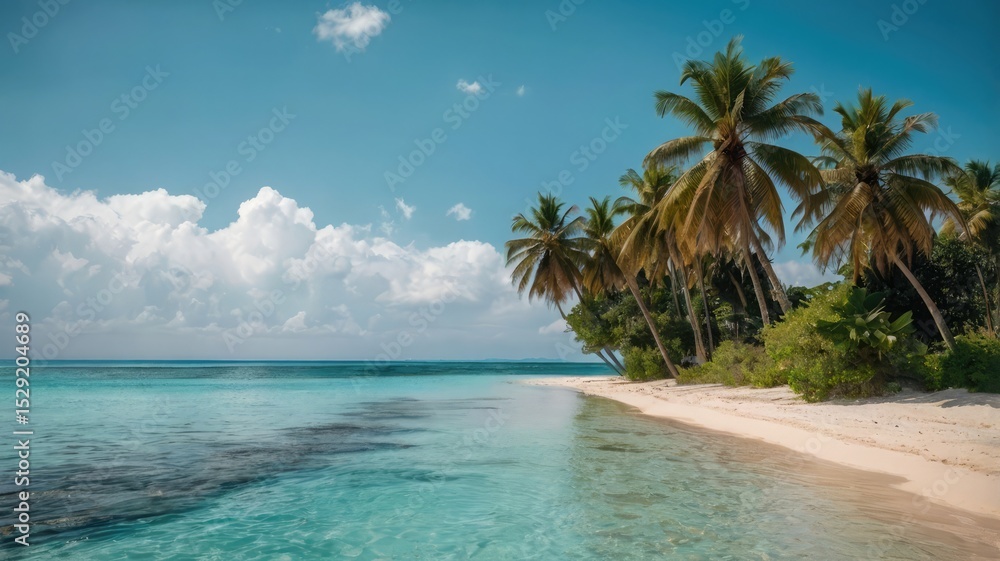 Fototapeta premium Dreamy Tropical Beach Paradise
