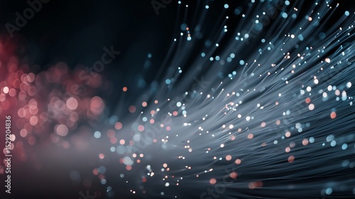 Minimalist banner featuring fiber optic fusion splicing with ample space for text, great for presentations and tech ads