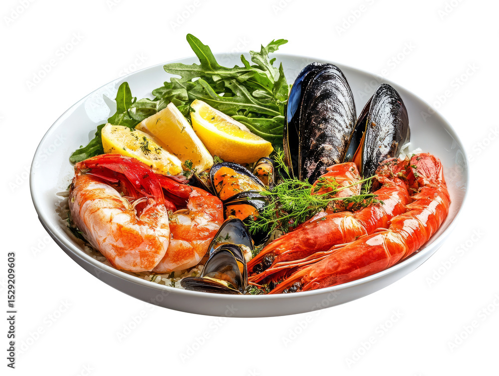 Sea food isolated on white Sea food isolated on white