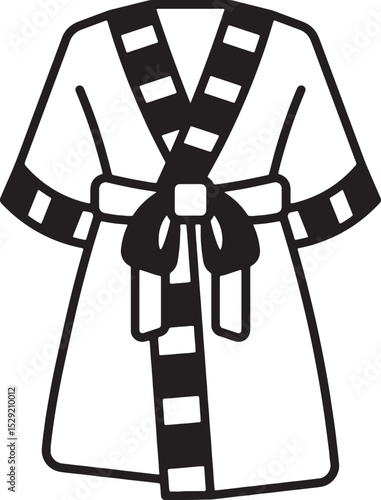 Stylish Women's Night Dress Vector Illustration

