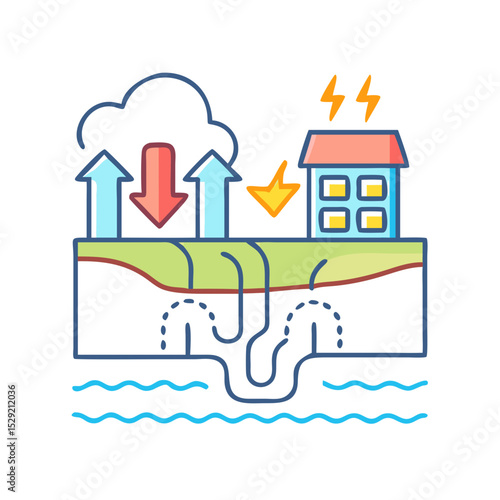 New energy solution icon set solar, energy, wind, biomass, geothermal, hydropower, renewable, sustainable, efficiency, wave, eolic, battery, storage, grid, turbine, hydrogen, and generator icons