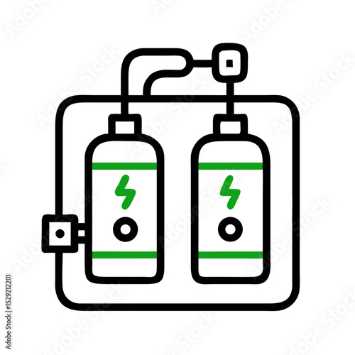 New energy solution icon set solar, energy, wind, biomass, geothermal, hydropower, renewable, sustainable, efficiency, wave, eolic, battery, storage, grid, turbine, hydrogen, and generator icons