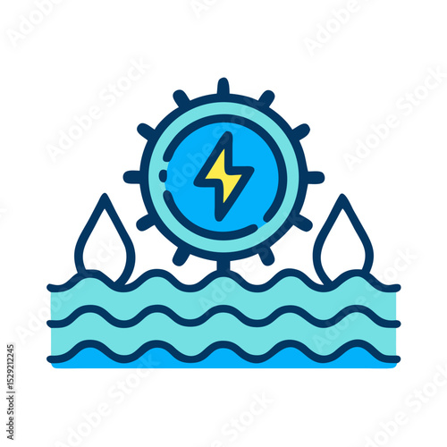 New energy solution icon set solar, energy, wind, biomass, geothermal, hydropower, renewable, sustainable, efficiency, wave, eolic, battery, storage, grid, turbine, hydrogen, and generator icons