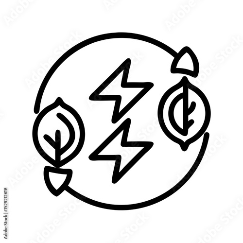 New energy solution icon set solar, energy, wind, biomass, geothermal, hydropower, renewable, sustainable, efficiency, wave, eolic, battery, storage, grid, turbine, hydrogen, and generator icons