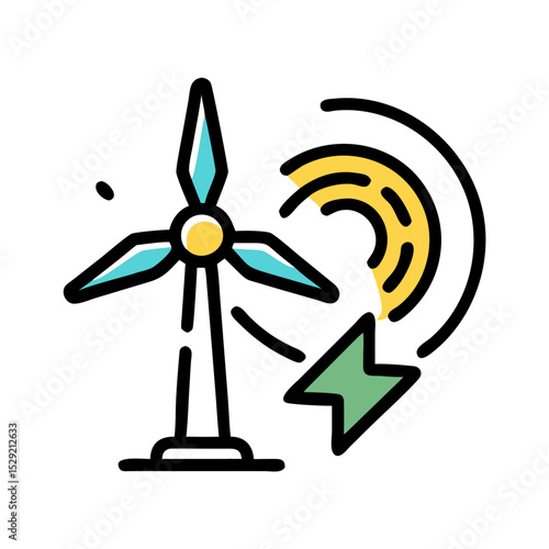 New energy solution icon set solar, energy, wind, biomass, geothermal, hydropower, renewable, sustainable, efficiency, wave, eolic, battery, storage, grid, turbine, hydrogen, and generator icons