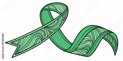 White Silk Fabric Ribbon Wave Pleat Flying Isolated on white Background stock illustration.