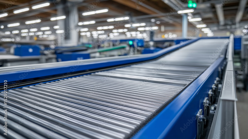 Fototapeta premium Battery Recycling Facility with Automated Sorting Technology