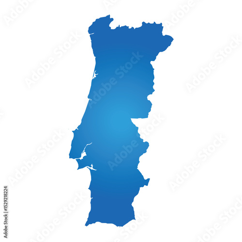 vector of Portugal map
