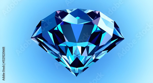 Diamond on background, Shiny diamond illustration, Sparkling diamond image, Diamond gem background, Precious stone on background, Diamond with light rays, Crystal diamond on surface, Brilliant cut dia