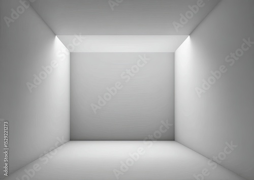 Wallpaper Mural Empty White Room With Modern Lighting Torontodigital.ca