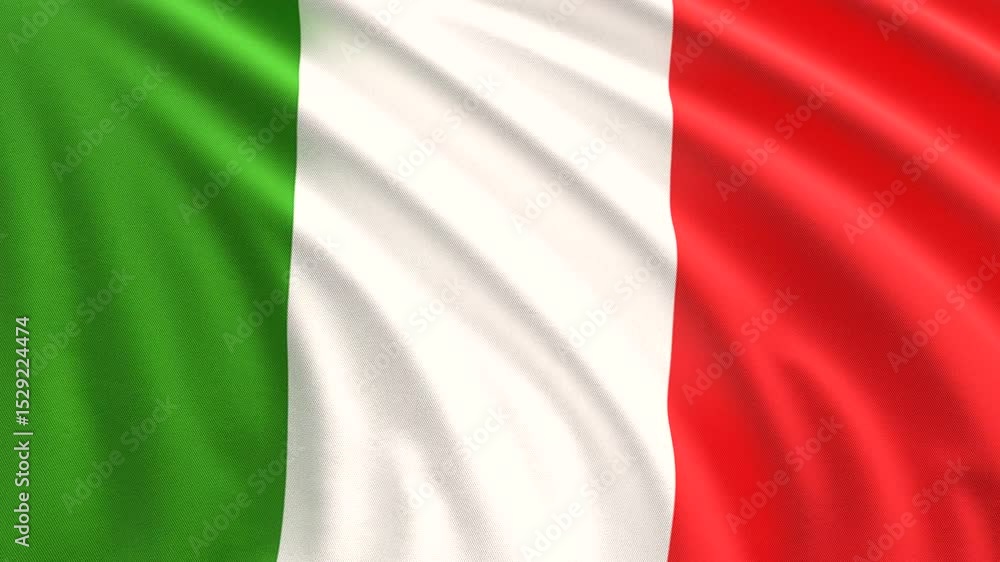 Full screen looping video of the Italy flag. Full screen looping video of the Italy flag.