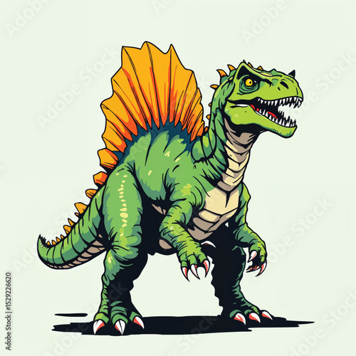 Spinosaurus Dinosaur vector illustration isolated
