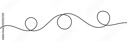 Curved single line. Wavy, zig-zag, criss-cross lines, stripes vector. Seamless pattern of continuous wavy lines. 