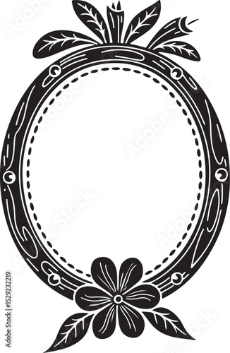 Vector illustration of a sophisticated, blank decorative frame.  