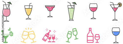 Colorful Fresh Drink Icon.eps
