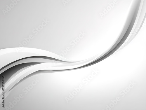 Wallpaper Mural Abstract Gray White Wave Design Background Torontodigital.ca