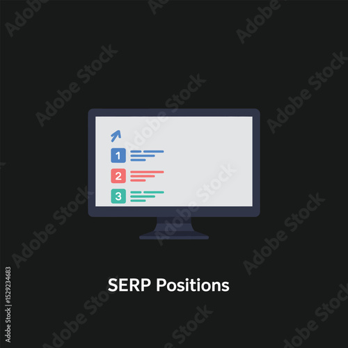 Illustrative computer screen displaying top three search engine results positions