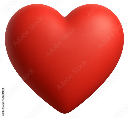 red heart isolated on white