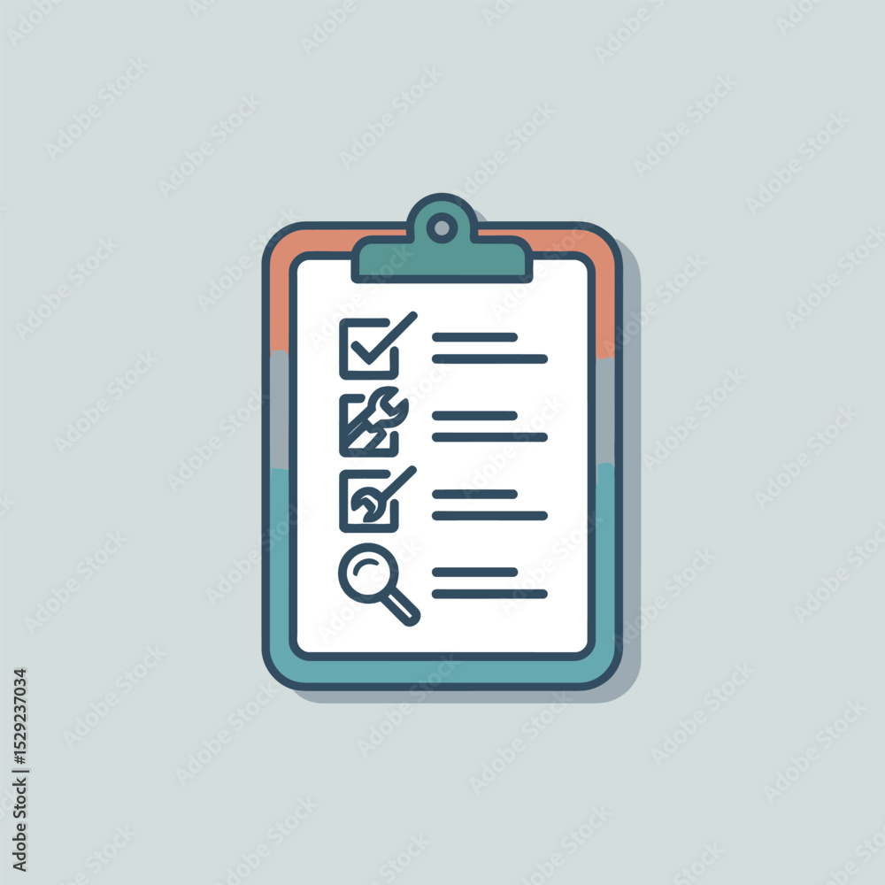 Checklist clipboard icon for task management and project planning Checklist clipboard icon for task management and project planning