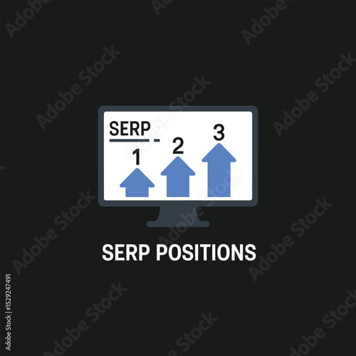 Improving search engine results page rankings positions illustration