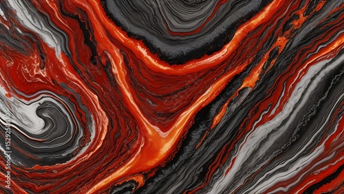 Glowing lava flow background with deep reds and oranges rippling in a molten organic form