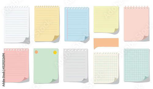 Collection of sticky note illustrations